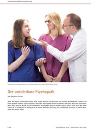 „Der unsichtbare Psychopath“ Ausgabe Jan./Feb. 2019 in QM-Praxis in der Pflege