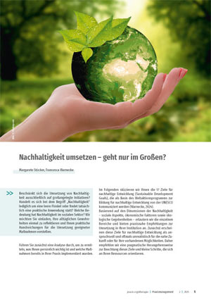 Nachhaltigkeit umsetzen – geht nur im Großen?